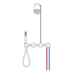 Herzbach MODUL7 BLACK Duschsystem P-SP3 Mit PUSH Thermostat Und Kopfbrause SPOT -Hansgrohe Verkäufe herzbach modul7 duschsysteme black p sp3 13150161