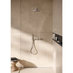 Herzbach MODUL7 IX Duschsystem P-RB250 Mit PUSH Thermostat Und Kopfbrause Rund -Hansgrohe Verkäufe herzbach modul7 duschsysteme ix p rb250 13149788