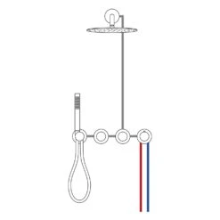 Herzbach MODUL7 IX Duschsystem P-RB250 Mit PUSH Thermostat Und Kopfbrause Rund -Hansgrohe Verkäufe herzbach modul7 duschsysteme ix p rb250 13150154