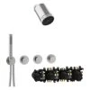 Herzbach MODUL7 IX Duschsystem P-SP3 Mit PUSH Thermostat Und Kopfbrause SPOT
