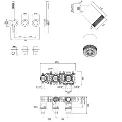 Herzbach MODUL7 IX Duschsystem H-SP3 Mit Hebelmischer Und Kopfbrause SPOT -Hansgrohe Verkäufe herzbach modul7 duschsysteme ix sp3 mit 13150202