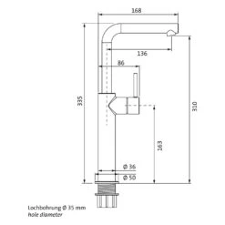 Herzbach SIRO Waschtisch-Einlochbatterie XL-Size -Hansgrohe Verkäufe herzbach siro waschtisch einlochbatterie xl size 12528755