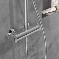 HSK AquaXPro 100 Thermostat Mit Shower-Set, 25 Cm -Hansgrohe Verkäufe hsk duschsysteme shower set mit brausestange 13137419