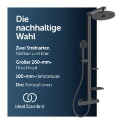 Ideal Standard Alu+ Duschsystem Mit Ceratherm Brausethermostat, 2 Ablagen, 2-Funktions-Handbrause Und 2-Funktions-Kopfbrause 18 Ideal Standard Alu+ Duschsystem Mit Ceratherm Brausethermostat, 2 Ablagen, 2-Funktions-Handbrause Und 2-Funktions-Kopfbrause -Hansgrohe Verkäufe ideal standard badarmaturen alu duschsysteme mit 13955617