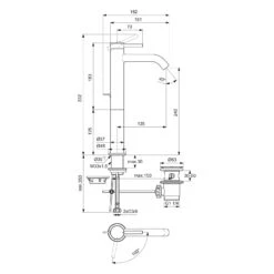 Ideal Standard Ceraline Nuovo Waschtischarmatur BlueStart Mit Verlängertem Sockel Ausladung 13,5 Cm Mit Zugstangen-Ablaufgarnitur -Hansgrohe Verkäufe ideal standard badarmaturen ceraline nuovo waschtisch 13477634