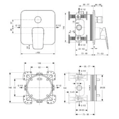 Ideal Standard Ceraplan Armaturen-Paket 16 Ideal Standard Ceraplan Armaturen-Paket -Hansgrohe Verkäufe ideal standard badarmaturen ceraplan dusche wanne 6982509
