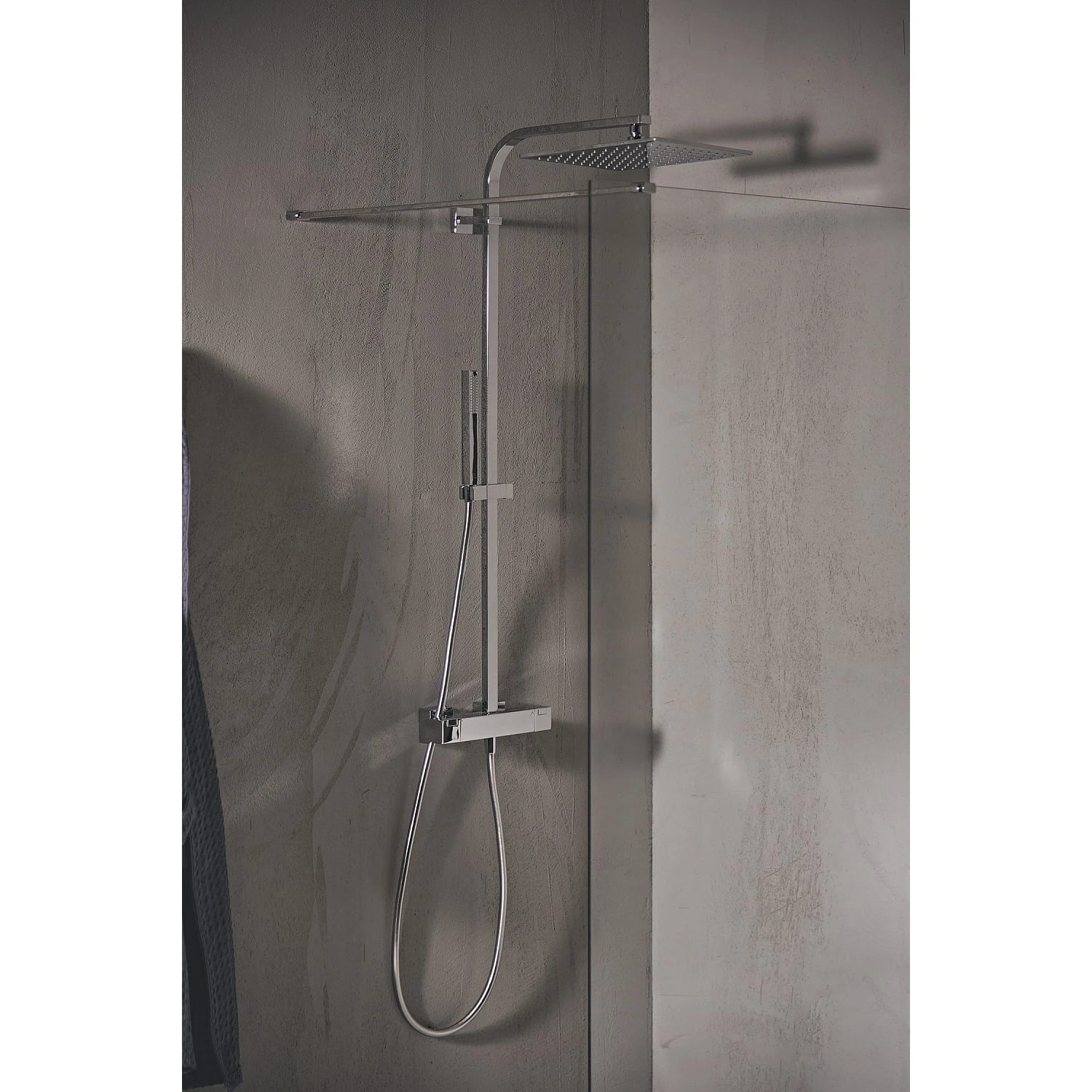 Ideal Standard Ceratherm C100 Duschsystem Square Mit Brausethermostat AP 3 Ideal Standard Ceratherm C100 Duschsystem Square Mit Brausethermostat AP – Bild 3