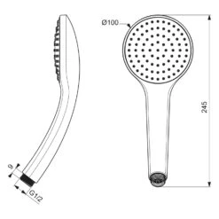 Ideal Standard Idealrain 1-Funktionshandbrause 5 Ideal Standard Idealrain 1-Funktionshandbrause -Hansgrohe Verkäufe ideal standard badarmaturen idealrain handbrausen 13967494