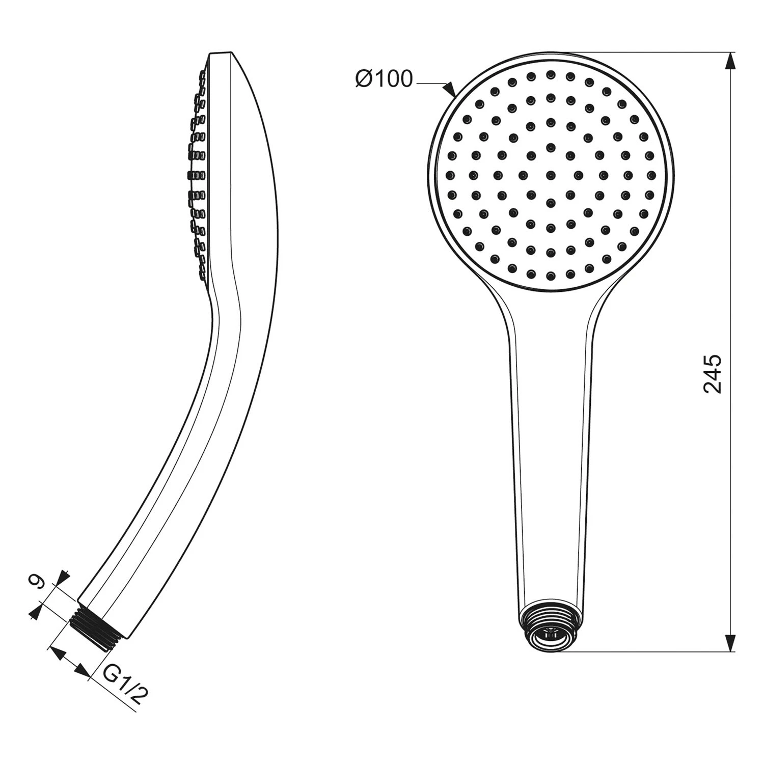 Ideal Standard Idealrain 1-Funktionshandbrause 3 Ideal Standard Idealrain 1-Funktionshandbrause – Bild 3