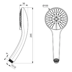 Ideal Standard Idealrain Multi-Funktionshandbrause 5 Ideal Standard Idealrain Multi-Funktionshandbrause -Hansgrohe Verkäufe ideal standard badarmaturen idealrain handbrausen 13967495