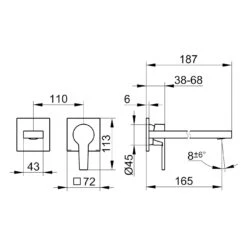 Keuco EDITION 11 Einhebel-Waschtischmischer Unterputz, 2-Loch, Ausladung 16,5 Cm -Hansgrohe Verkäufe keuco alle editionen 11 armaturen waschtisch 13847289