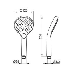 Keuco IXMO Handbrause Mit 3 Strahlarten -Hansgrohe Verkäufe keuco ixmo brausenprogramm handbrause 3 strahlarten 13798915
