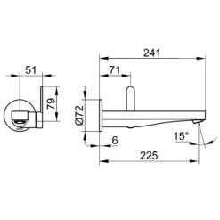 Keuco IXMO Flat Black Selection Einhebel-Waschtischmischer Unterputz, Ausladung 22,5 Cm, Rund -Hansgrohe Verkäufe keuco ixmo flat waschtisch soft black 6798327