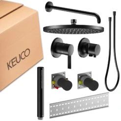 Keuco IXMO Unterputz Duschsystem Mit Einhebelmischer, Stabhandbrause Und Kopfbrause, Rund -Hansgrohe Verkäufe keuco ixmo komplettset unterputz duschsystem mit 13881744