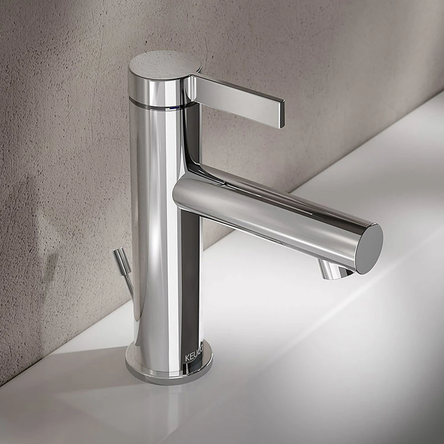 Keuco IXMO Pure Einhebel-Waschtischmischer 130, Mit Zugstangen-Ablaufgarnitur 1 Keuco IXMO Pure Einhebel-Waschtischmischer 130, Mit Zugstangen-Ablaufgarnitur