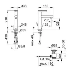 Keuco IXMO Pure Einhebel-Waschtischmischer 130, Mit Zugstangen-Ablaufgarnitur 17 Keuco IXMO Pure Einhebel-Waschtischmischer 130, Mit Zugstangen-Ablaufgarnitur -Hansgrohe Verkäufe keuco ixmo pure waschtisch einhebel waschtischmischer 11882571