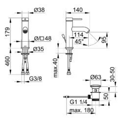 Keuco IXMO Soft Black Selection Einhebel-Waschtischmischer 100, Mit Zugstangen-Ablaufgarnitur 13 Keuco IXMO Soft Black Selection Einhebel-Waschtischmischer 100, Mit Zugstangen-Ablaufgarnitur -Hansgrohe Verkäufe keuco ixmo soft waschtisch black selection 6798243
