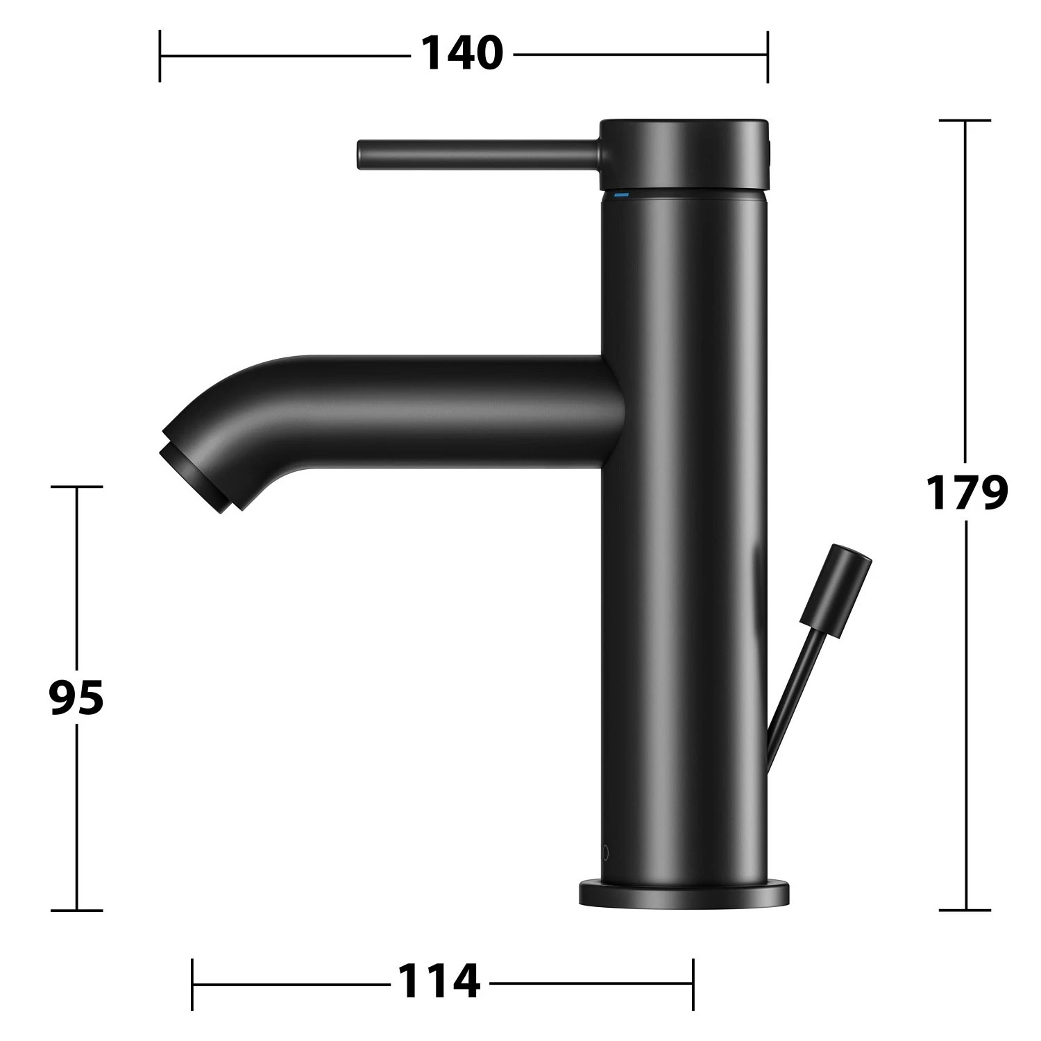 Keuco IXMO Soft Black Selection Einhebel-Waschtischmischer 100, Mit Zugstangen-Ablaufgarnitur 9 Keuco IXMO Soft Black Selection Einhebel-Waschtischmischer 100, Mit Zugstangen-Ablaufgarnitur – Bild 9