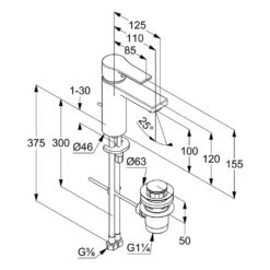 Kludi ZENTA SL Waschtisch-Einhandmischer 10 Cm Mit Ablaufgarnitur -Hansgrohe Verkäufe kludi bad smart luxury contemporary design 12431319
