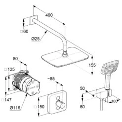 Kludi SMART PUSH Soft Duschsystem 5 Kludi SMART PUSH Soft Duschsystem -Hansgrohe Verkäufe kludi dusche duschsysteme smart push soft 12627446