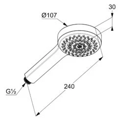 Kludi DIVE Handbrause SDIVE 1S -Hansgrohe Verkäufe kludi dusche kollektionen dive handbrause 12326966