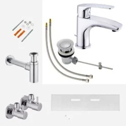 Kronenbach Rivara Montage- Und Armaturenset Für Waschtisch -Hansgrohe Verkäufe kronenbach badarmaturen rivara montage und armaturenset 13927318