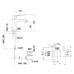Kronenbach Rivara Montage- Und Armaturenset Für Waschtisch -Hansgrohe Verkäufe kronenbach badarmaturen rivara montage und armaturenset 13927343