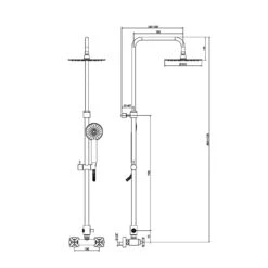 Kronenbach Zeta 2.0 Duschsäule Mit Kopfbrause Ø 22,5 Cm -Hansgrohe Verkäufe kronenbach badarmaturen zeta waschtisch duschsaeule mit 4687490