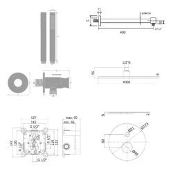 Kronenbach Lima 2.0 Black Duschsystem Unterputz, Einhebelmischer Mit Umsteller, Rund -Hansgrohe Verkäufe kronenbach duschsysteme lima 2 black unterputz 13013894