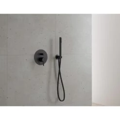 Kronenbach Lima 2.0 Black Duschsystem Unterputz, Einhebelmischer Mit Umsteller, Rund -Hansgrohe Verkäufe kronenbach duschsysteme lima 2 black unterputz 13014272