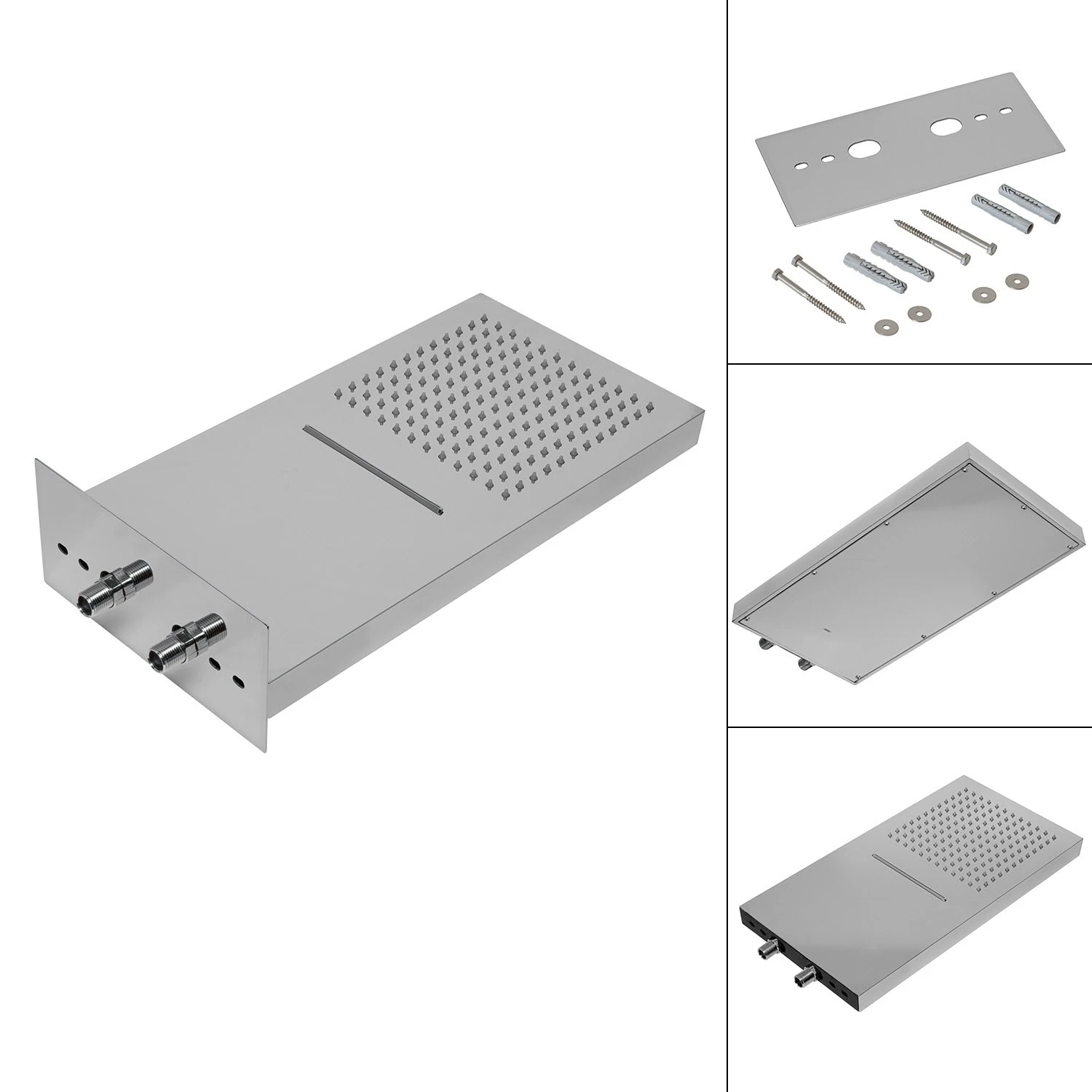 Kronenbach Smart Push Thermostat Duschsystem Unterputz Für 3 Verbraucher, Eckig 9 Kronenbach Smart Push Thermostat Duschsystem Unterputz Für 3 Verbraucher, Eckig – Bild 9