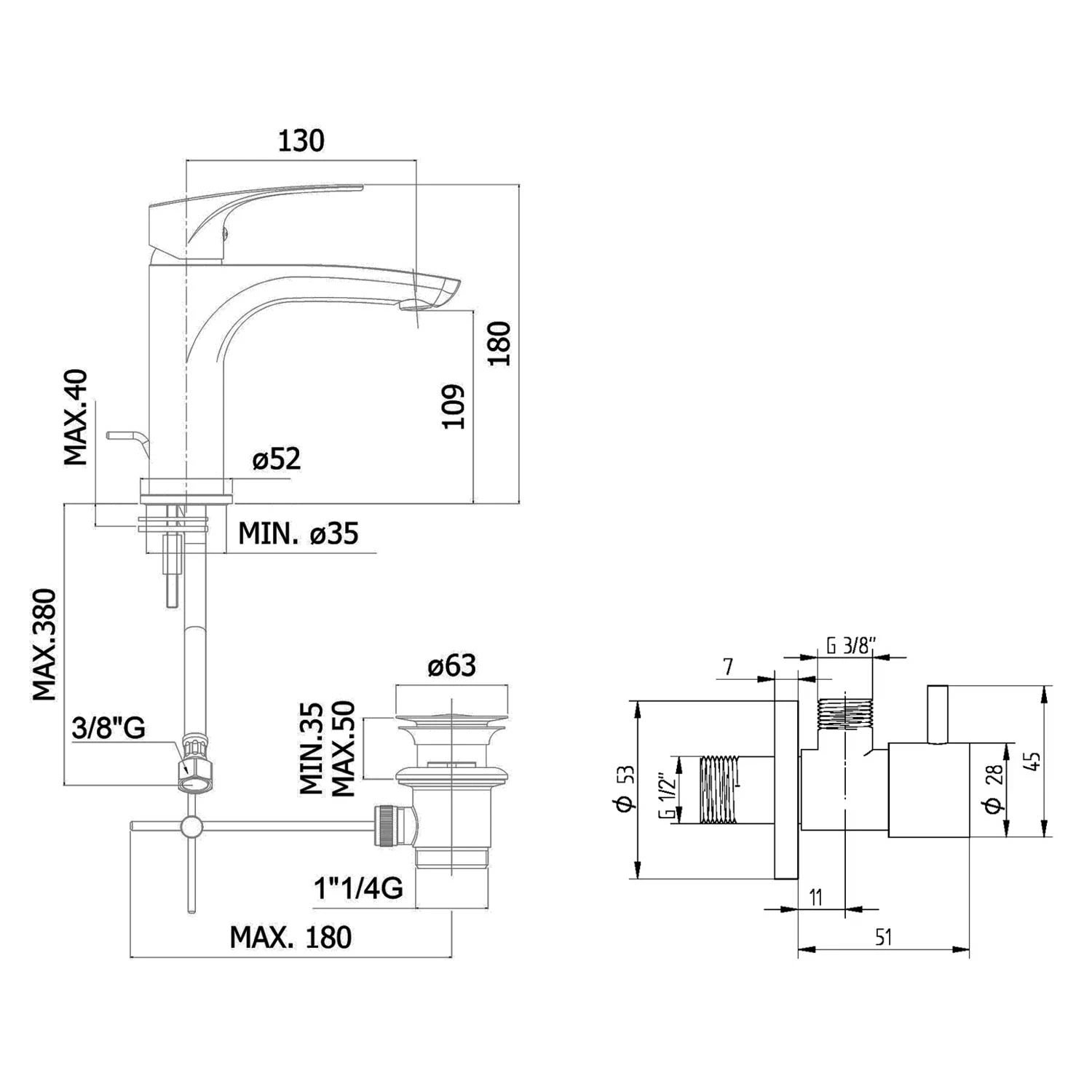 Kronenbach Rivara Montage- Und Armaturenset XL Für Waschtisch 5 Kronenbach Rivara Montage- Und Armaturenset XL Für Waschtisch – Bild 5