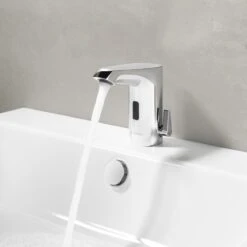 Schell XERIS E² Elektronische Waschtisch-Armatur Mit Batteriebetrieb, Hochdruck-Mischwasser, S -Hansgrohe Verkäufe marken schell badarmaturen xeris 13922823