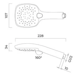 OLTENS Driva EasyClick (S) Handbrause Eckig Mit 3 Strahlarten 9 OLTENS Driva EasyClick (S) Handbrause Eckig Mit 3 Strahlarten -Hansgrohe Verkäufe oltens brauseprogramm saxan easyclick duschkopf mit 13374047