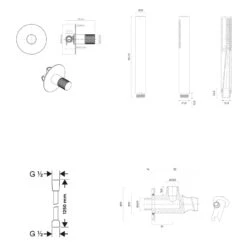 OLTENS Hamnes Duschsystem Mit Unterputz-Armatur Und Stabhandbrause Rund -Hansgrohe Verkäufe oltens duschsysteme hamnes mit unterputz armatur 13376015
