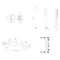 OLTENS Molle Duschsystem Mit Unterputz-Armatur, Stabhandbrause Und Wanneneinlauf -Hansgrohe Verkäufe oltens duschsysteme molle mit unterputz armatur 13375991
