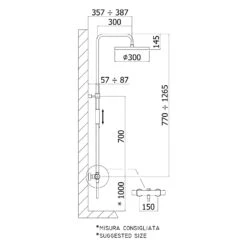 Pianura Stella Duschsystem Aufputz Mit Thermostat Und Kopfbrause 30 Cm -Hansgrohe Verkäufe pianura badarmaturen stella dusche duschsystem aufputz 12510167