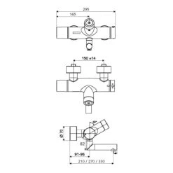 Schell VITUS VW-C-T Aufputz-Thermostat-Waschtisch-Armatur -Hansgrohe Verkäufe schell waschtischarmaturen vitus aufputz vw mischwasser 6921785