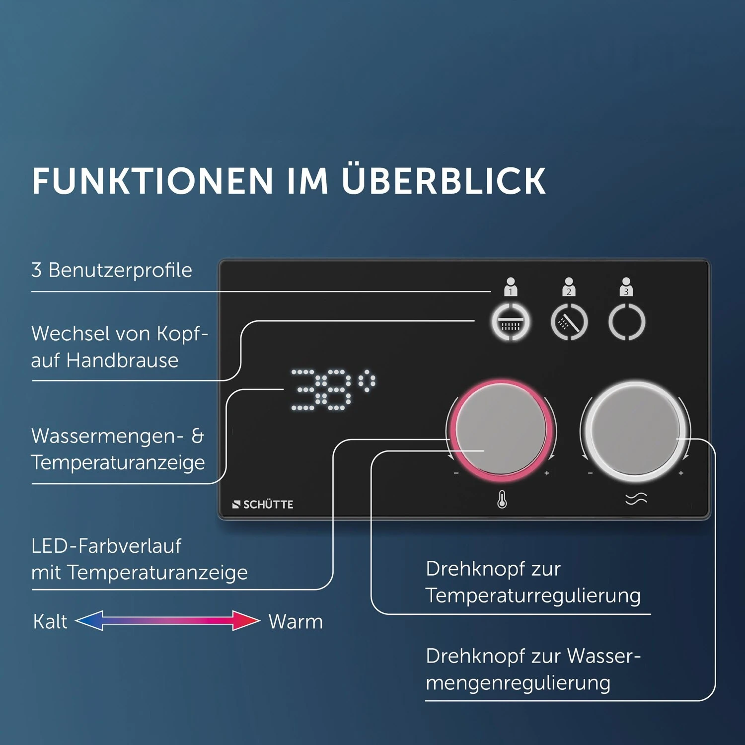 Schütte AQUADOT Digitales Duschsystem Mit Smart Control 4 Schütte AQUADOT Digitales Duschsystem Mit Smart Control – Bild 4
