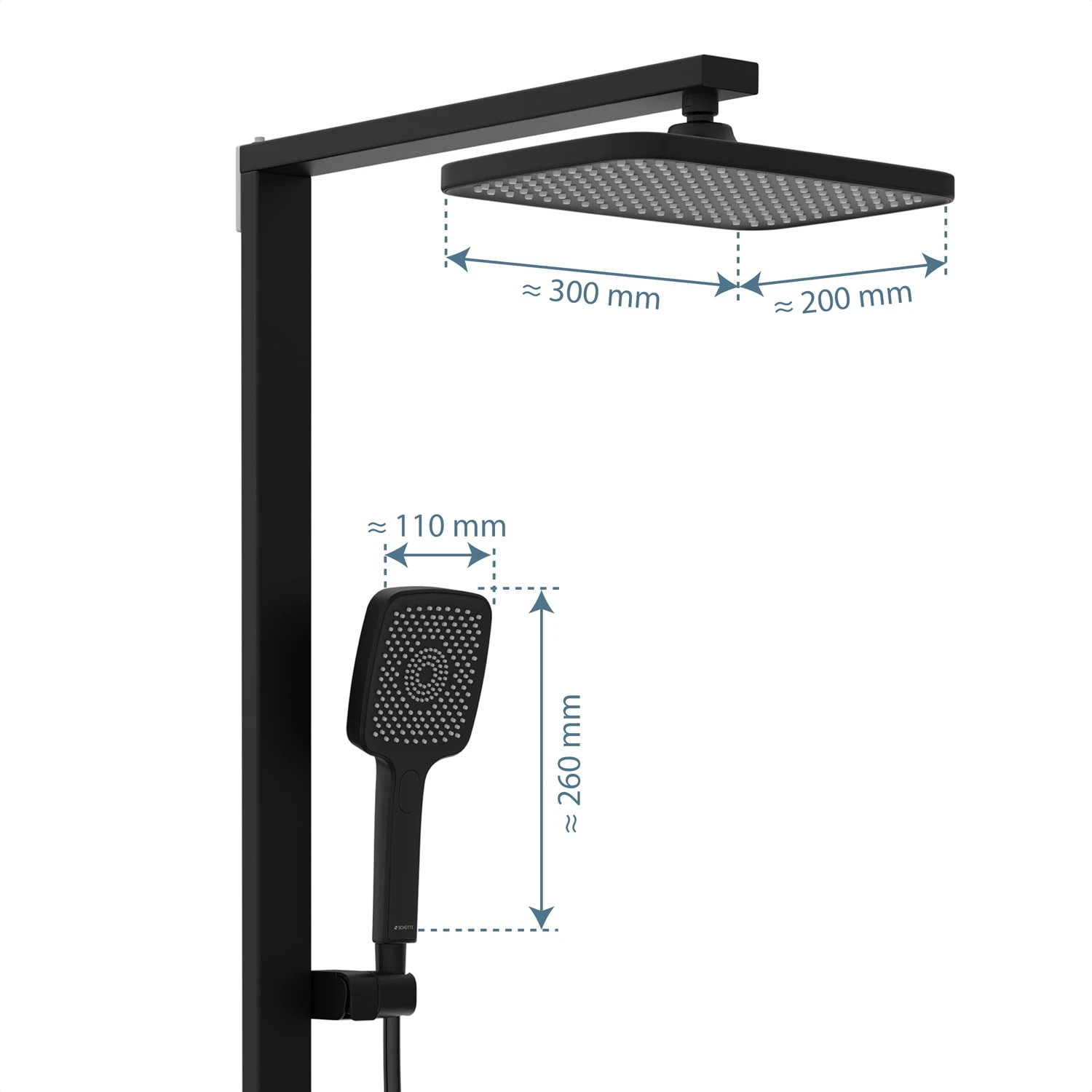 Schütte HAWAII Überkopfbrause-Set, Mit Thermostatarmatur 6 Schütte HAWAII Überkopfbrause-Set, Mit Thermostatarmatur – Bild 6
