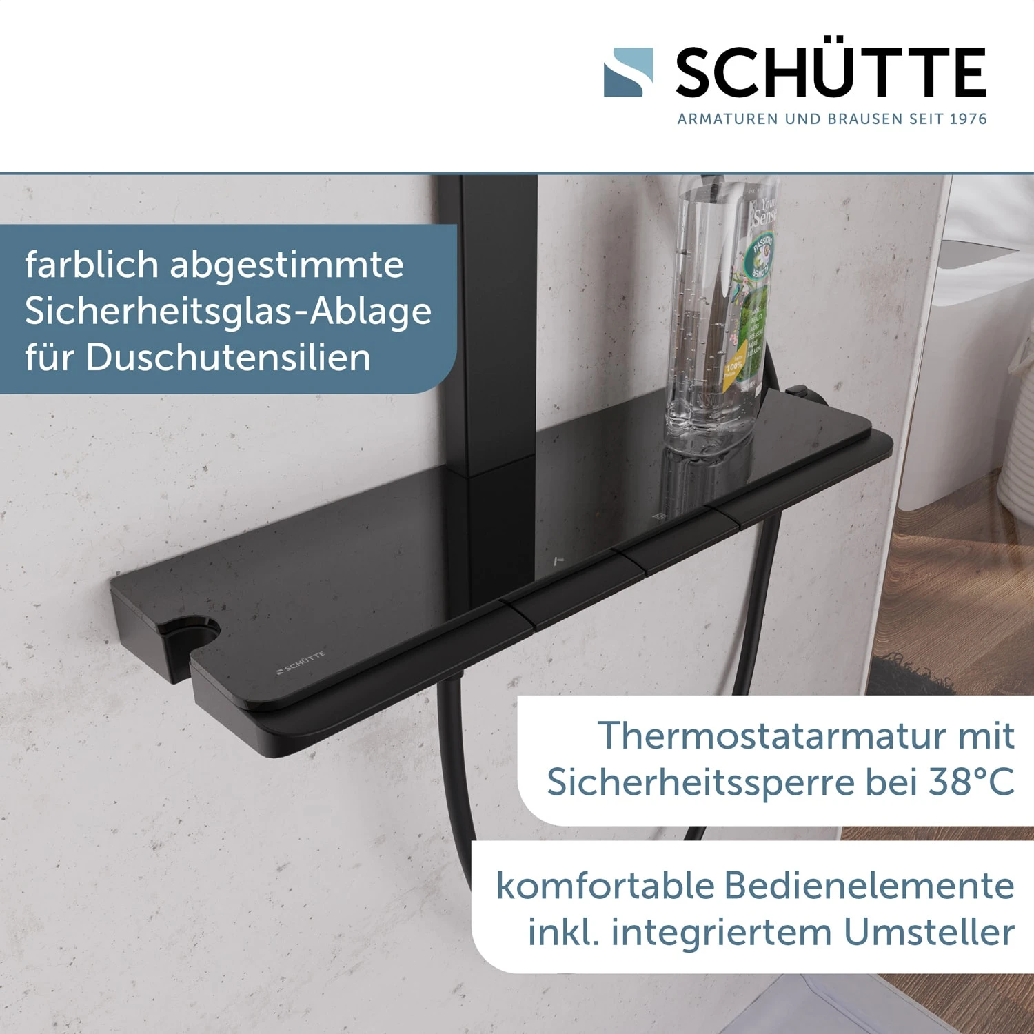 Schütte HAWAII Überkopfbrause-Set, Mit Thermostatarmatur 9 Schütte HAWAII Überkopfbrause-Set, Mit Thermostatarmatur – Bild 9