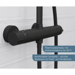 Schütte MADURA FRESH Regendusche Mit Thermostat Duscharmatur, Handbrause Mit 3 Funktionen -Hansgrohe Verkäufe schuette duschsysteme madura fresh regendusche mit 12499082