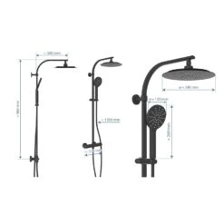 Schütte MADURA FRESH Regendusche Mit Thermostat Duscharmatur, Handbrause Mit 3 Funktionen -Hansgrohe Verkäufe schuette duschsysteme madura fresh regendusche mit 12499100