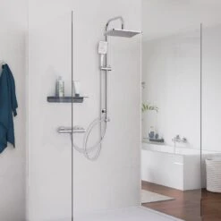 Schütte MALLORCA Duschsystem Mit Kopfbrause Und Handbrause, Ohne Armatur -Hansgrohe Verkäufe schuette duschsysteme mallorca mit kopfbrause und 12499202