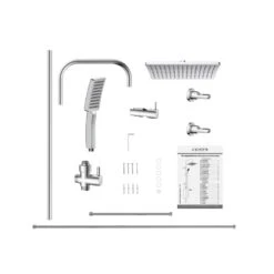 Schütte MALLORCA Duschsystem Mit Kopfbrause Und Handbrause, Ohne Armatur -Hansgrohe Verkäufe schuette duschsysteme mallorca mit kopfbrause und 12499208