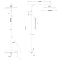 Schütte SUMBA Duschsystem Regendusche Mit Thermostat -Hansgrohe Verkäufe schuette duschsysteme sumba regendusche mit thermostat 6537451