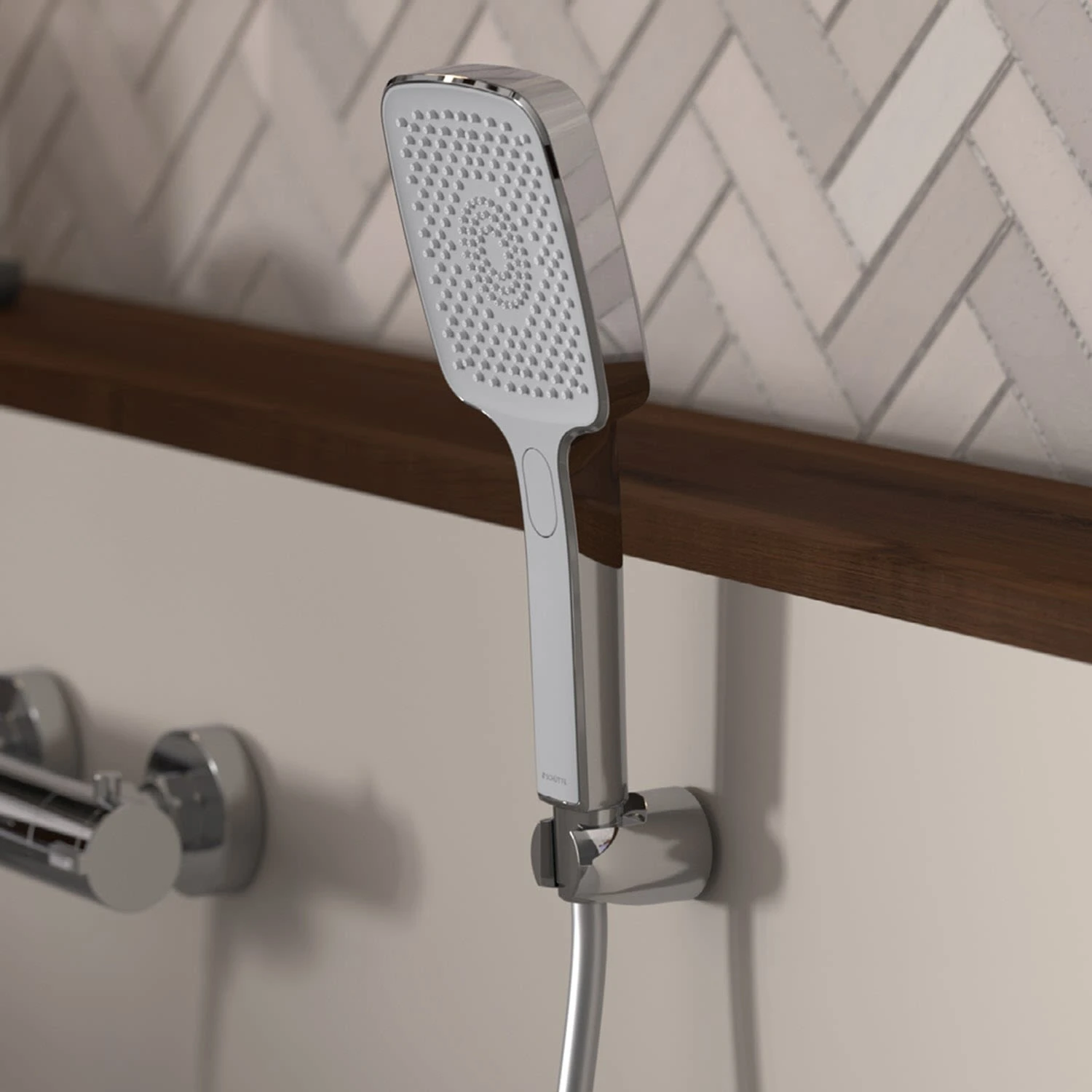 Schütte HAWAII Handbrause Eckig Mit 3 Strahlarten 1 Schütte HAWAII Handbrause Eckig Mit 3 Strahlarten