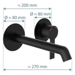 Schütte LOS ANGELES Waschtischarmatur Für Wandmontage Inkl. Unterputzbox -Hansgrohe Verkäufe schuette waschtischarmaturen los angeles wandmontage 13096159