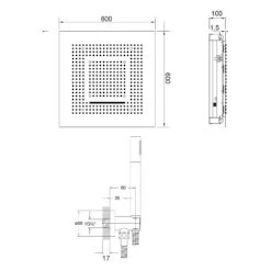 Steinberg Sensual Rain "iFlow" Duschsystem Mit Sensual Rain "Wall Rain" Regenpaneel, Ohne Beleuchtung -Hansgrohe Verkäufe steinberg sensual rain duschsysteme iflow mit 10254440