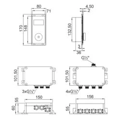 Steinberg Sensual Rain "iFlow" Duschsystem Mit Sensual Rain "Wall Rain" Regenpaneel, Ohne Beleuchtung -Hansgrohe Verkäufe steinberg sensual rain duschsysteme iflow mit 10254470
